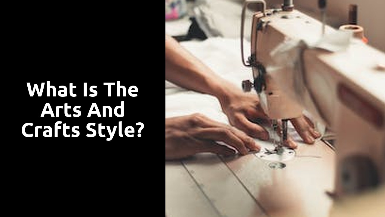 What is the arts and crafts style?