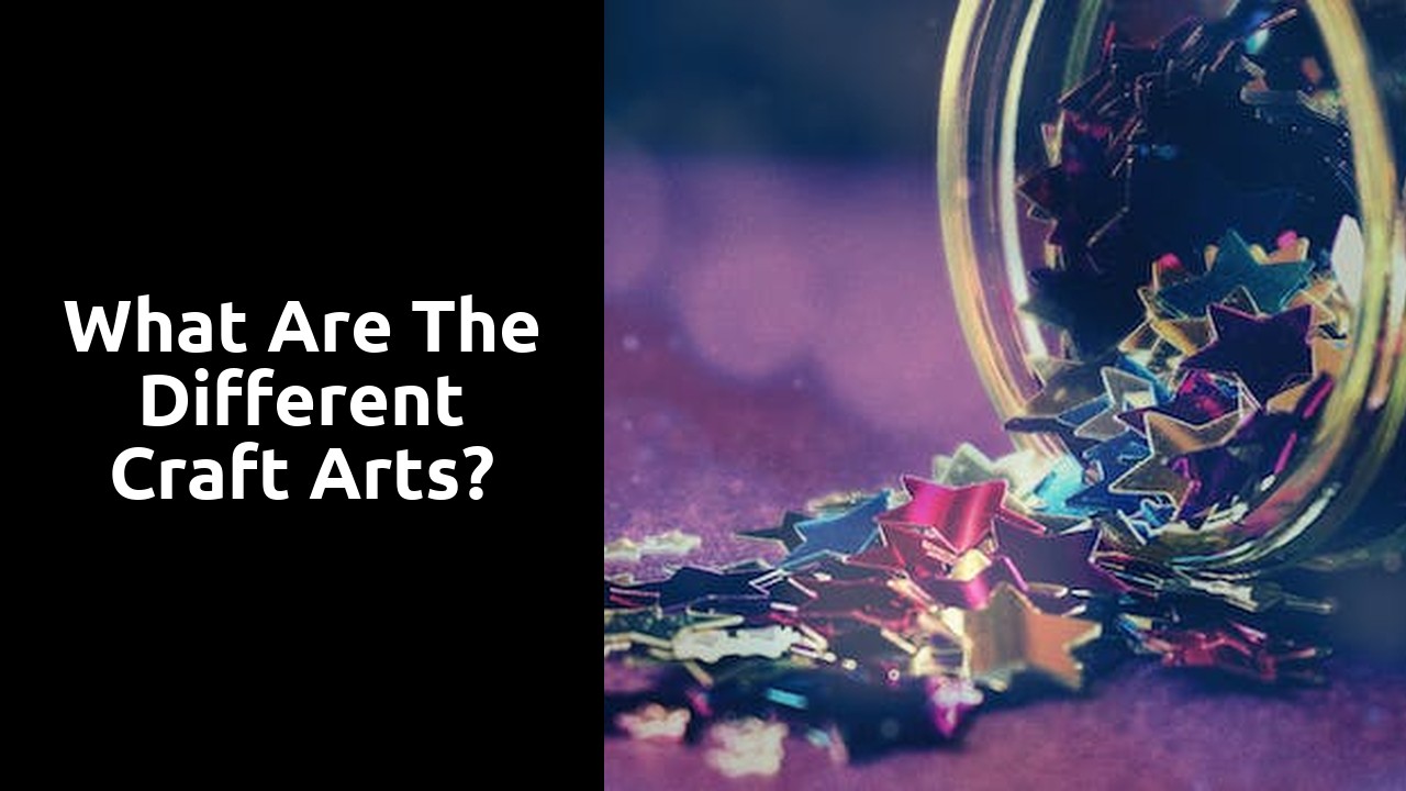What are the different craft arts?